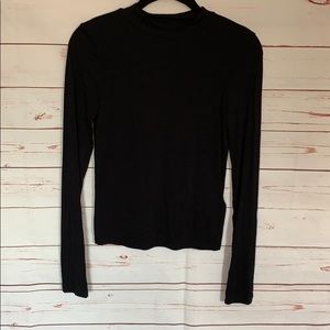 Black High Neck Long Sleeve